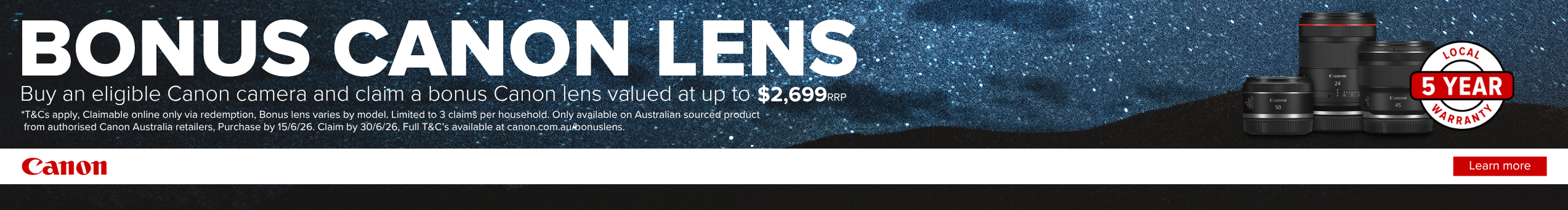 Canon Redemption Lens